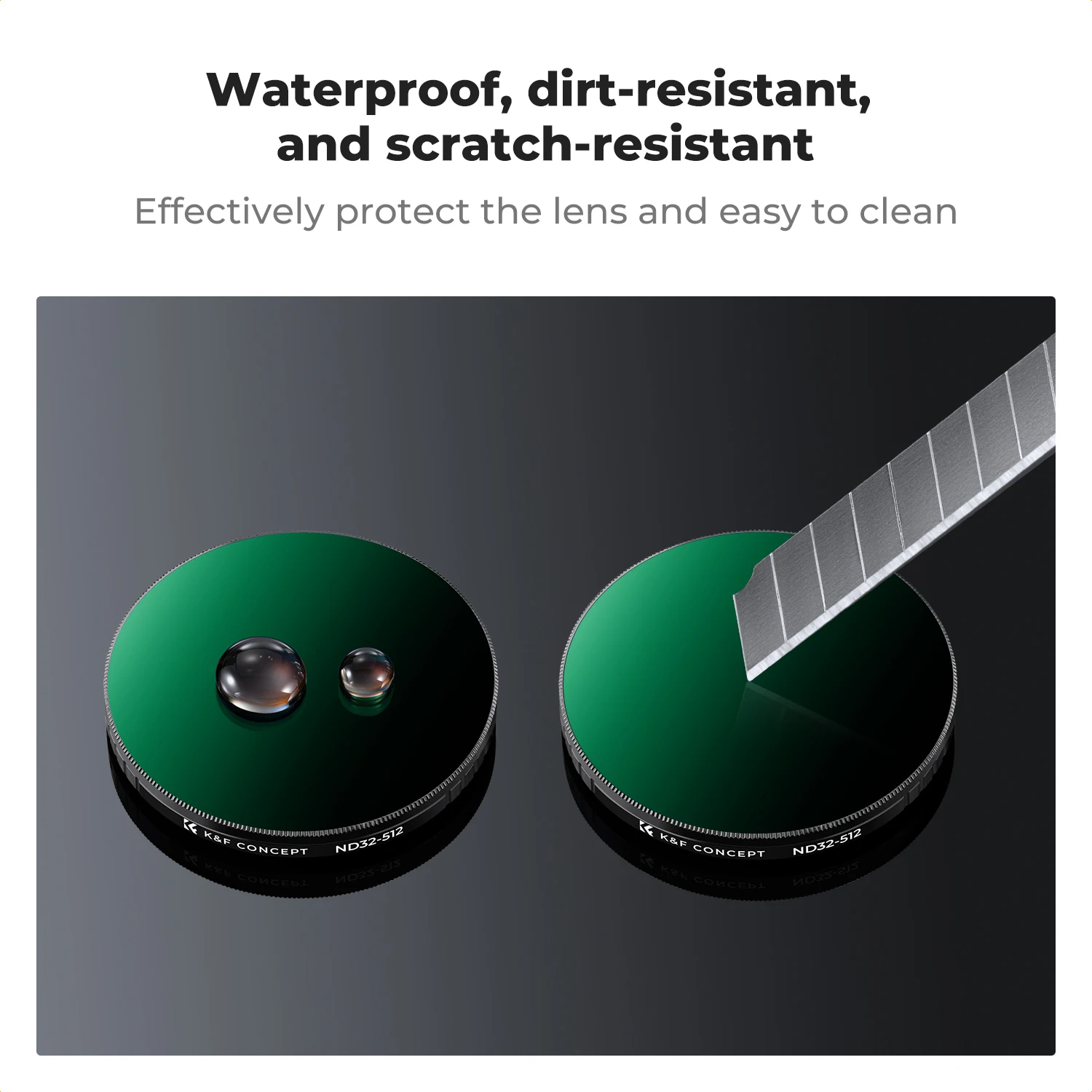 فلتر K&F CONCEPT متغير ND32-512 لـ DJI Osmo Action 5 Pro/4/3 سهل التركيب المفاجئ لا حاجة لإزالة الفلتر الأصلي #5