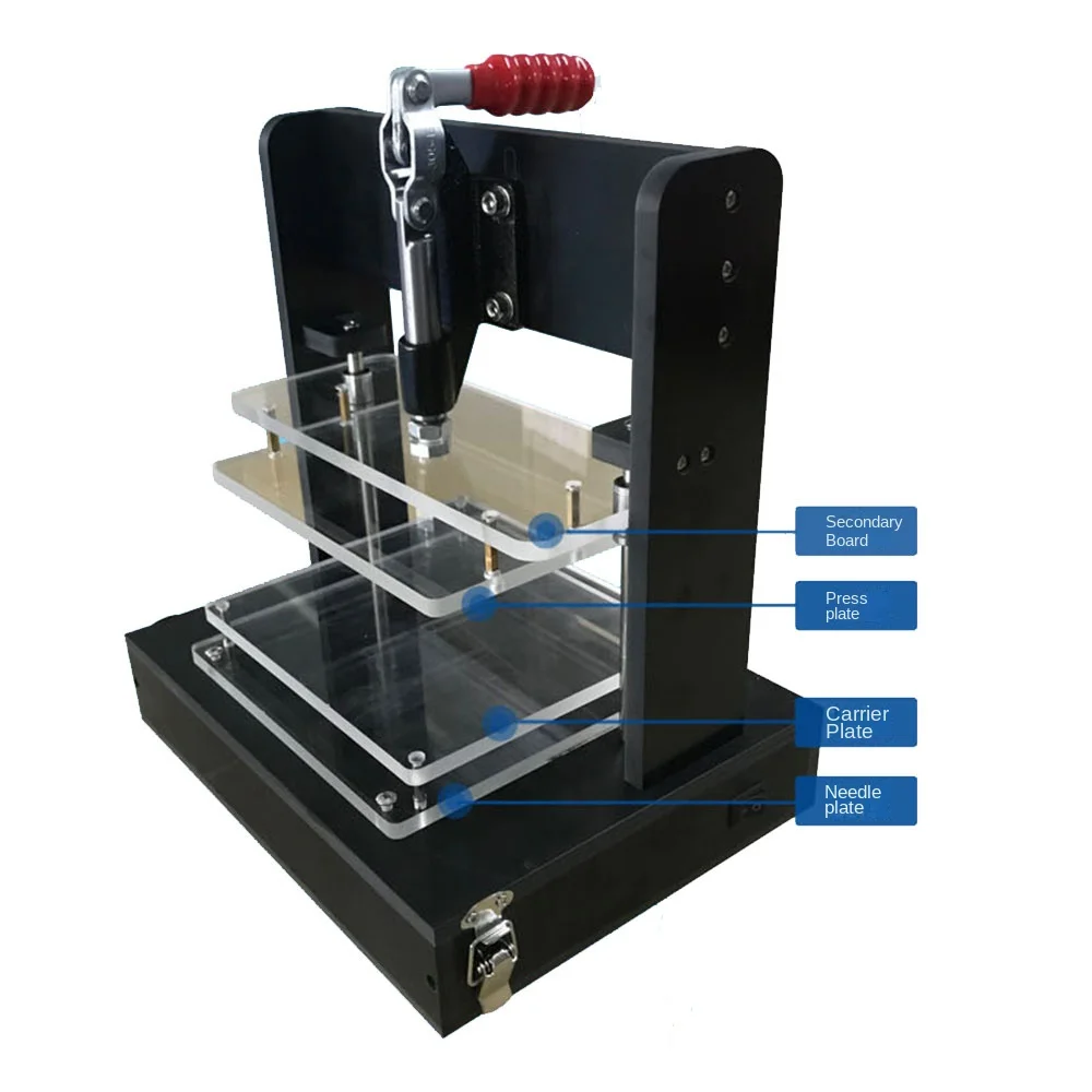 PCB Universal Test Stand PCBA Test Rack Embryo Frame Testing Jig DIY Circuit Board Fixture 180x160MM With 4 Acrylic Board