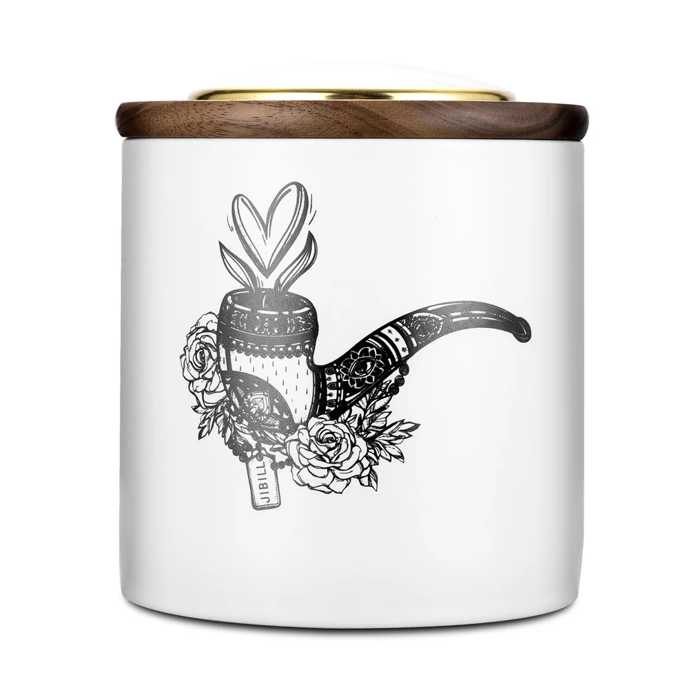 

Tobacco Moisturizing Jar Large Capacity Sealed Anti-mold Ceramic Material Beech Wood Cover with Hygrometer and Humidifier