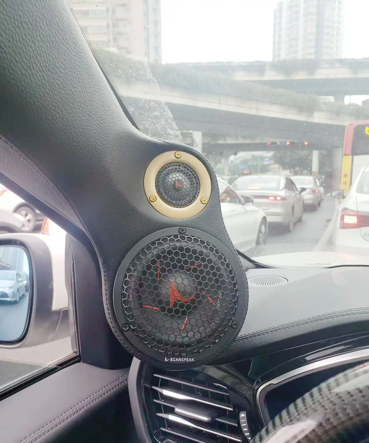 

Suitable for SCANSPEAK Gold Edition triple frequency set medium and bass speaker aluminum alloy protective decorative mesh cover