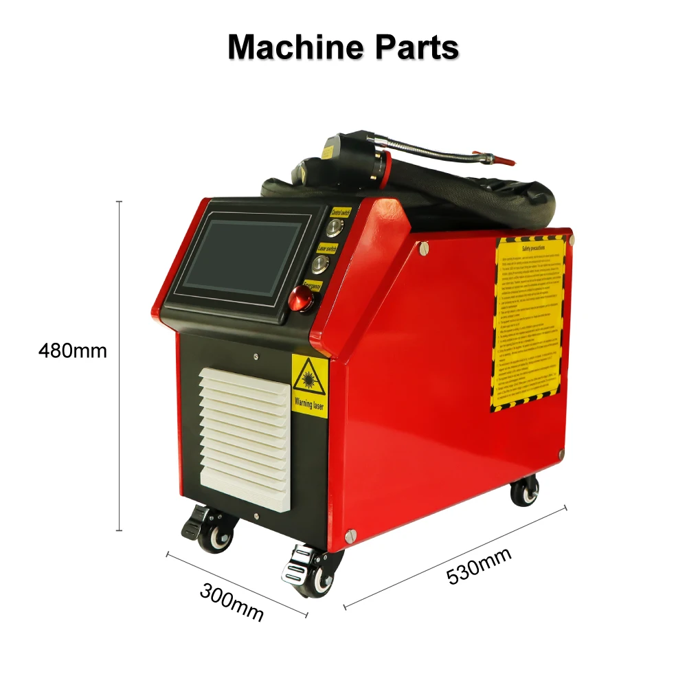 منظف ليزر صديق للبيئة - لا يوجد إزالة من الغبار واللاد والقوالب وترميم السيارات والتراث