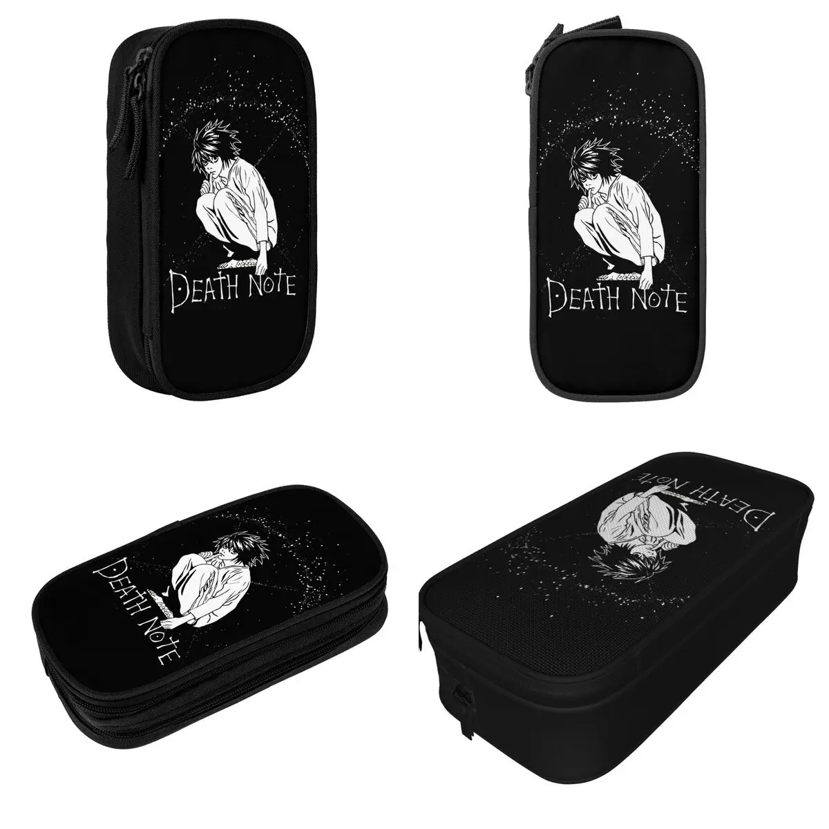 Imagem -02 - Death-note l d n Lápis Case Pen Box Bags para Estudantes Grande Capacidade Presente da Escola Lápis Pouch