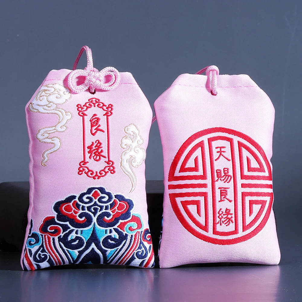 Lucky Spiritual Salt Pouch Spiritual Salts Sachet Buddhist Spiritual Salt Pouch Necklace Amulet Blessing Sachets Pendant Gifts - Image 6