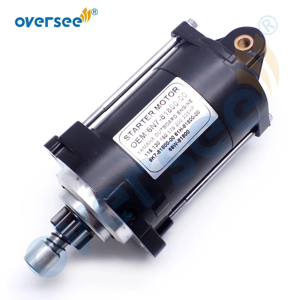 

Стартер Oversee 6N7-81800 для подвесного мотора YAMAHA 115-250HP 9T СТАРТЕР 6K7-81800-00 61H-81800-00 69W-81800