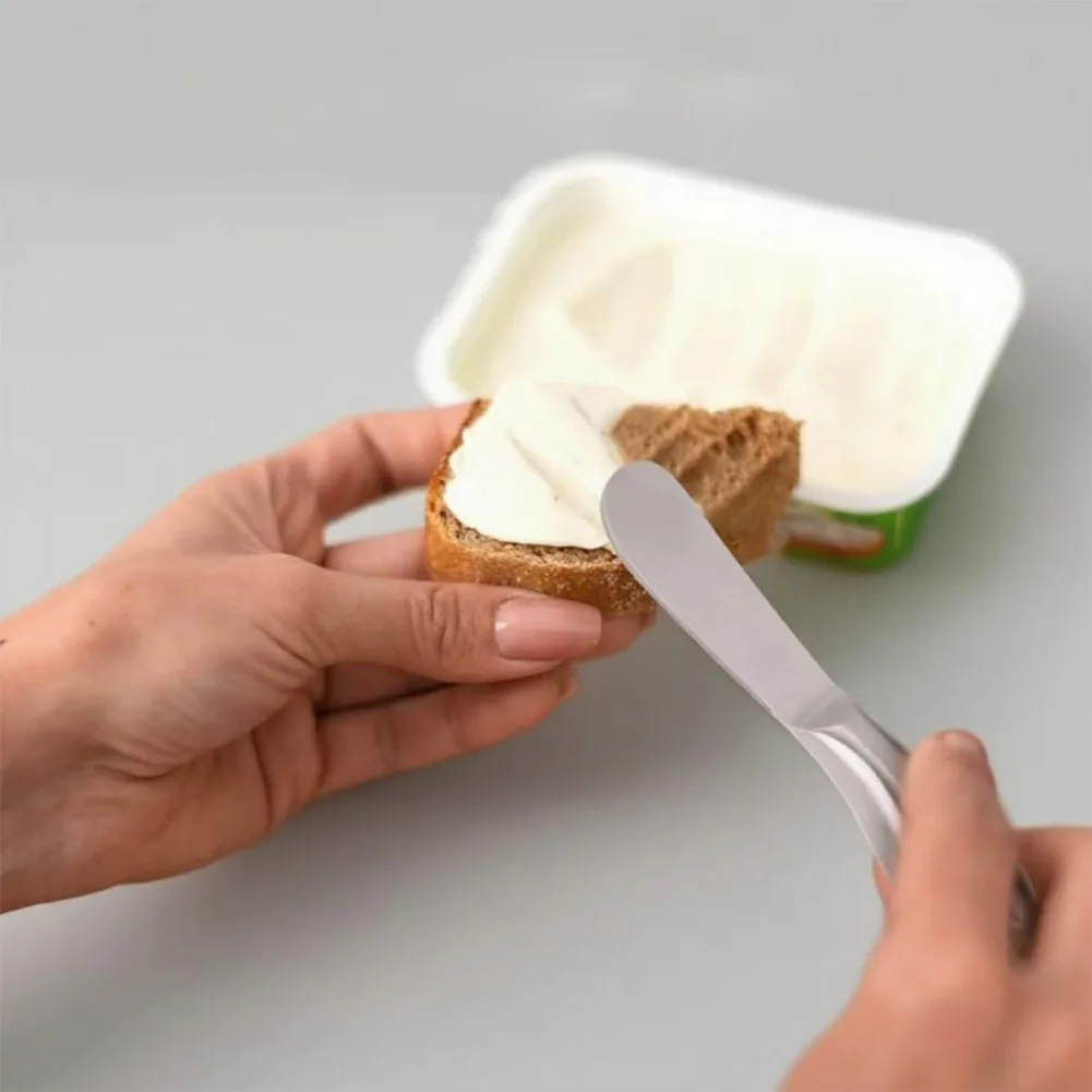 4pc Butter Knife= Spreader Cheese Knives Stainless Steel Spread With Handle For Cake Cheese Cold Butter Jam=Cream Pastry Kitchen