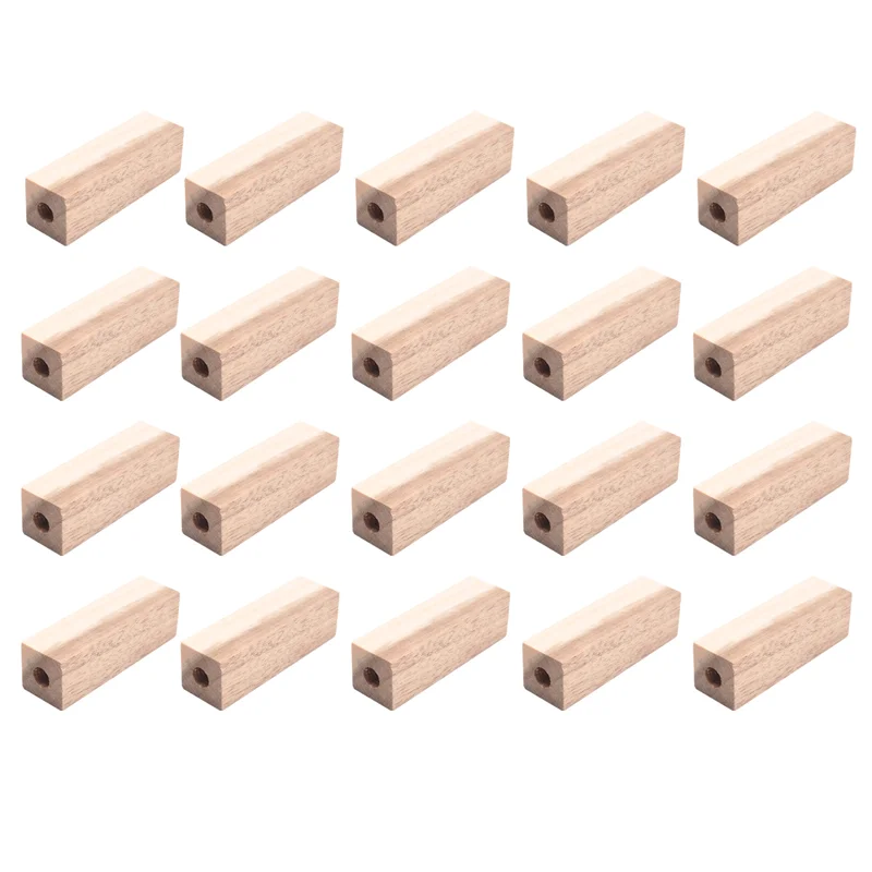 ABJN-20 Uds. De bolígrafos de madera preperforados de 7Mm en blanco para torneado de madera, Kit de torneado para bolígrafos, suministros para manualidades DIY