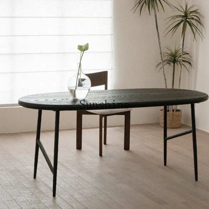 

Wabi Sandy Wind Minimalist Oval Homestay Home Table