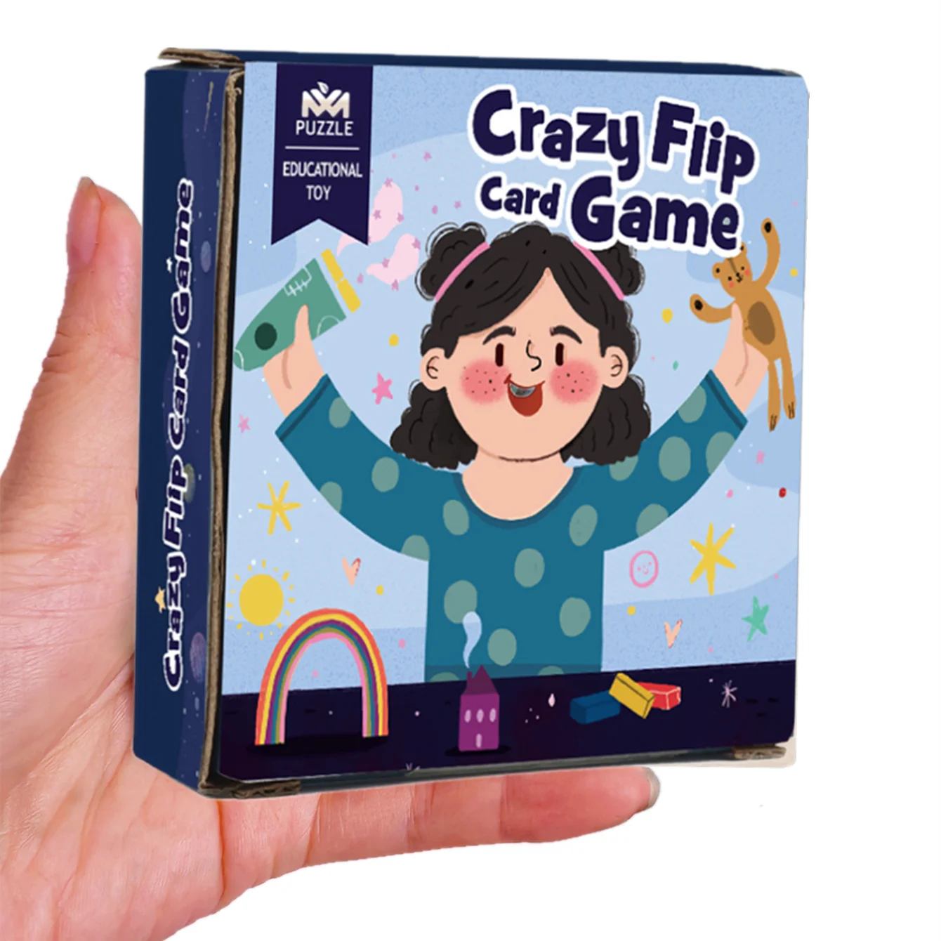 Educational Logic Thinking Toy Crazy Flip Card Cognition Game Reaction Brain Training Children-Parent Interactive Table Game