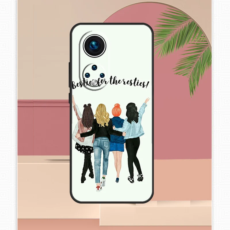 Girls Bff Best Friends Forever Always Case For Huawei P30 Pro P50 P40 P20 Lite P Smart 2019 Nova 5T Honor X8 X7 X9 50 70 Cover