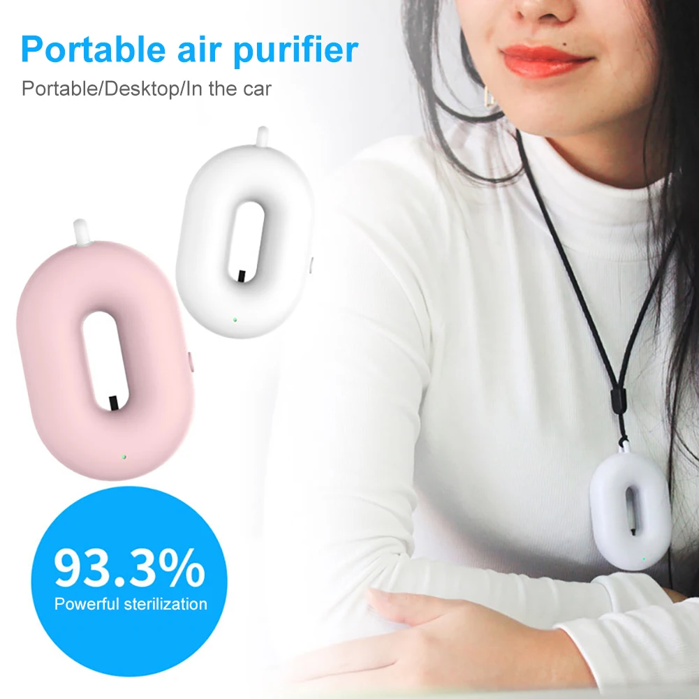 

Hot Sale Hanging Neck Air Purifier Personal Wearable Mini Portable Car Oxygen Bar Negative Ion Generator Air Purifier for Adults