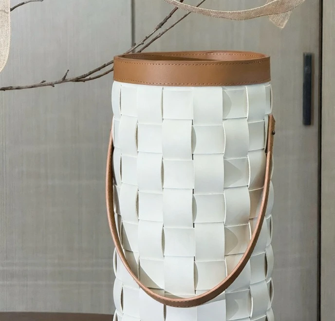 

Современная минималистичная кожаная подставка для зонтов, напольный держатель для зонтов у входа в дом