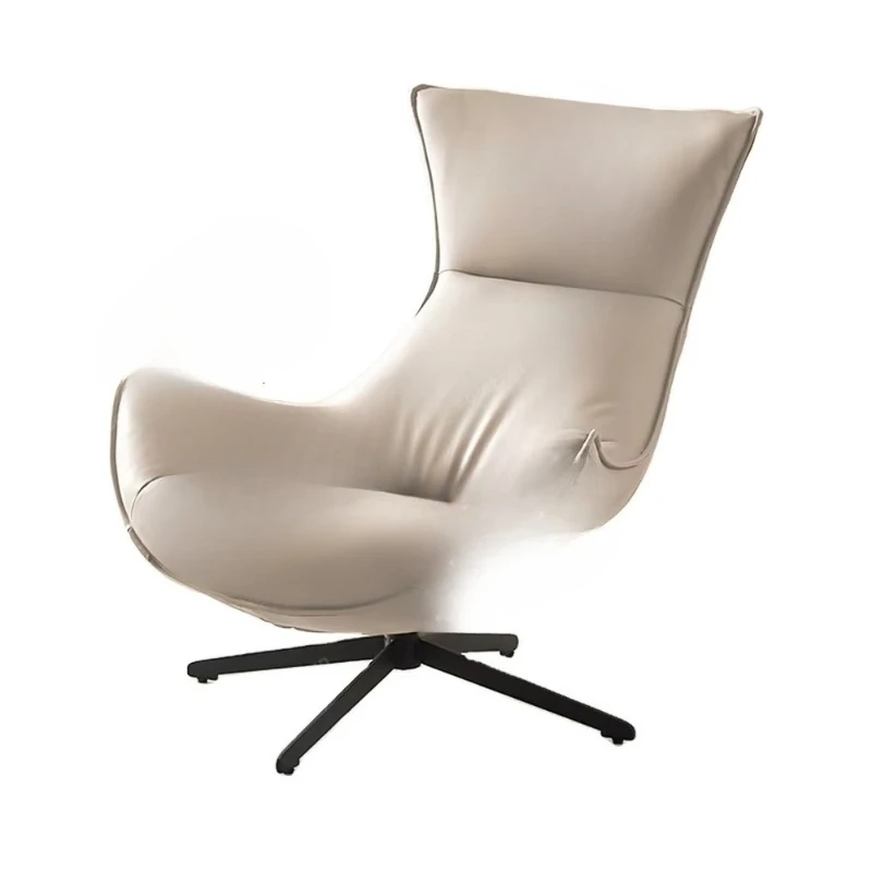 Armchair Modern Single Sofa Luxury Living Room with 360 Degree Swivel Legs