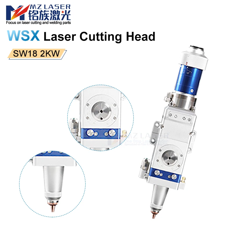 Mingla ser 2000W 3D PC WSX La ser Pipe Cutting Head SW18 For Fiber La ser Cutting Machine