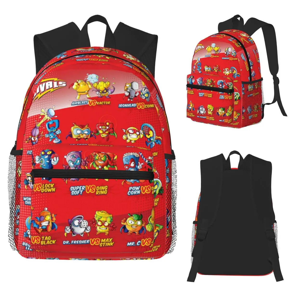 

Super Zings Superthings Cartoon Student Backpack School Bag Hiking Travel Daypack for Men Women Fashion Bookbag Shoulder Bags