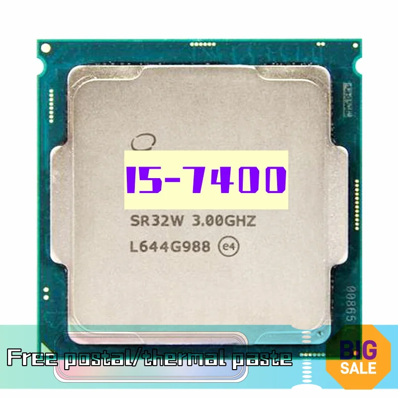 

Core i5-7400 i5 7400 3,0 GHz Quad-Core Quad-Thread CPU 6M 65W LGA 1151