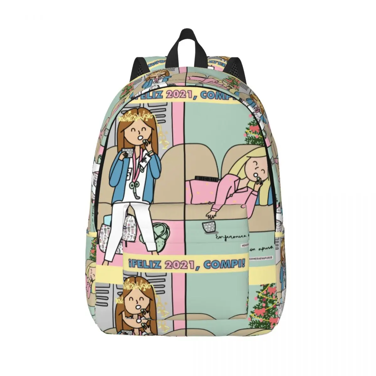 

Teens Student School Bookbag Enfermera En Apuros Doctor Nurse Medical Medicine Health Canvas Daypack Middle High College Hiking