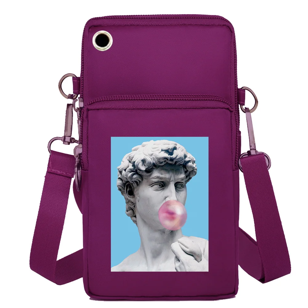 Universal Mobile Phone Bag Sport Arm Running Coin Purse for Girls Shoulder Bag Funny Pattern for Samsung/iPhone Phone Pouch