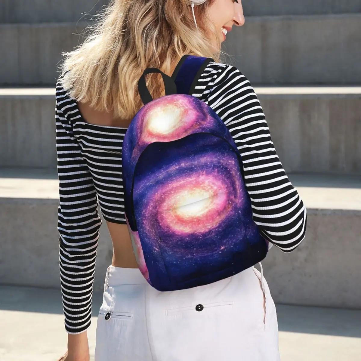 Cloak Galaxy Universe Planets Student Backpack School Bag Hiking Travel Daypack for Boys Girls Bookbag Shoulder Bags