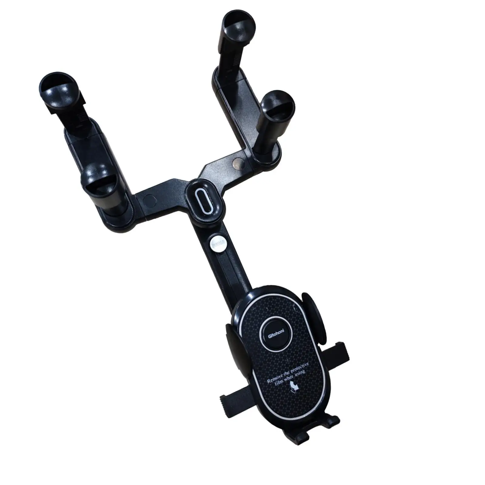 حامل هاتف مرآة الرؤية الخلفية للسيارة لهواتف 99%، ثابت وقابل للتعديل ومقاوم للاهتراء، مريح 360 درجة ° قابل للدوران وقابل للسحب