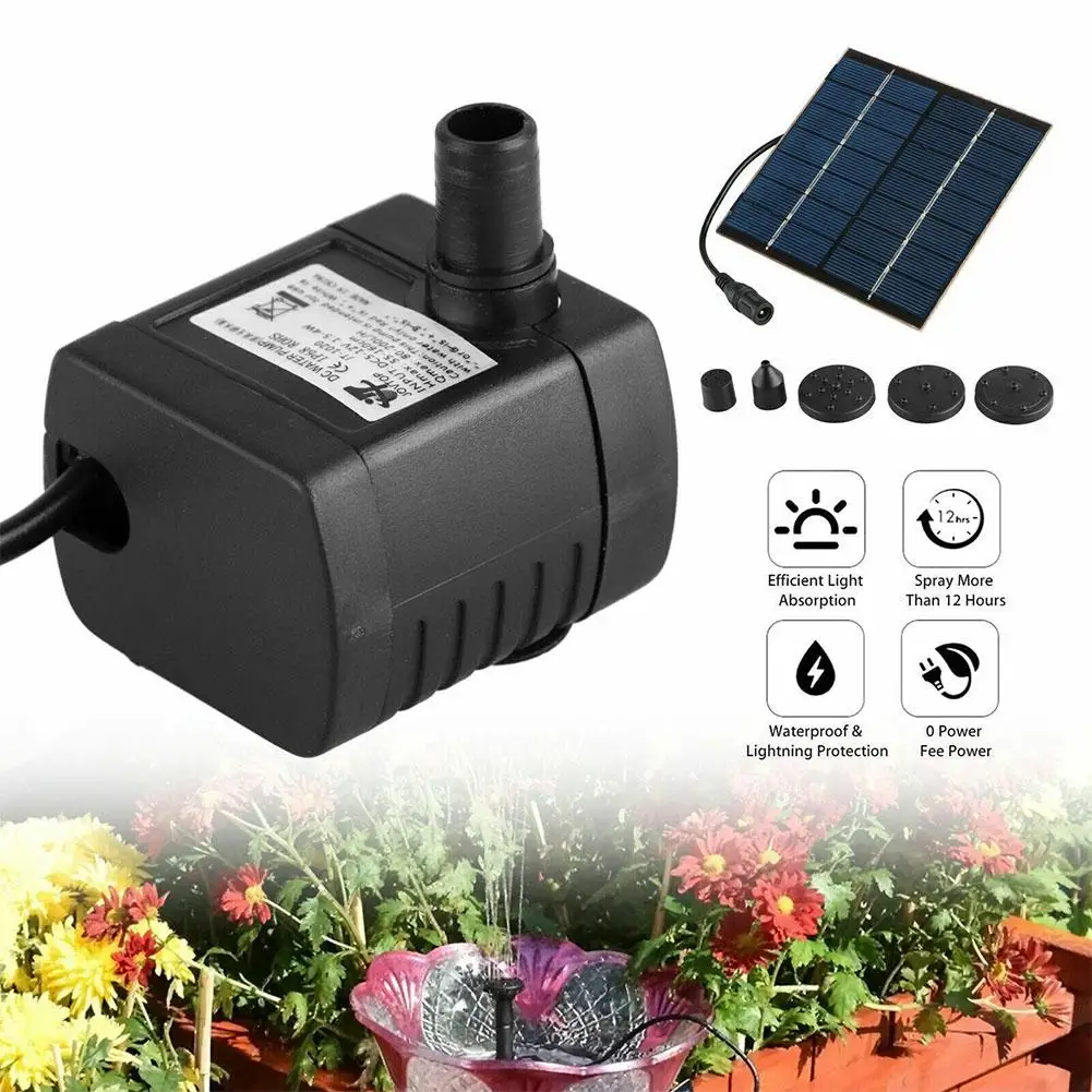 

Solar Water Pump Fountain Outdoor For Garden Small Miniature Fountain Waterfall Pool Aquarium Bird Bath Decorative Fountain K0i3