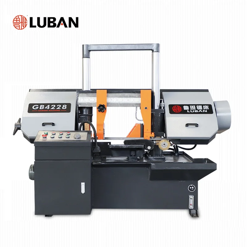 LUBAN Manual Cutting High Speed Gb4228 Semi Automatic Band Saw Hine