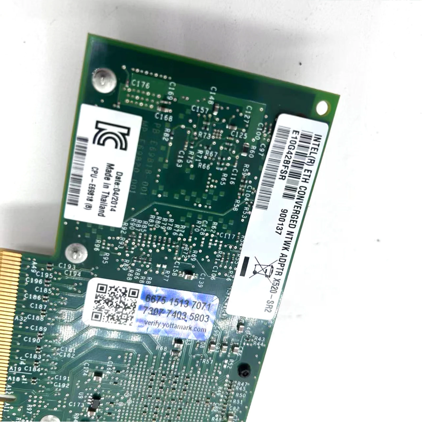 2-Ports CPU-E69818(B) X520-SR2 محول خادم إيثرنت للشبكة يناسب أجزاء طابعة INTEL