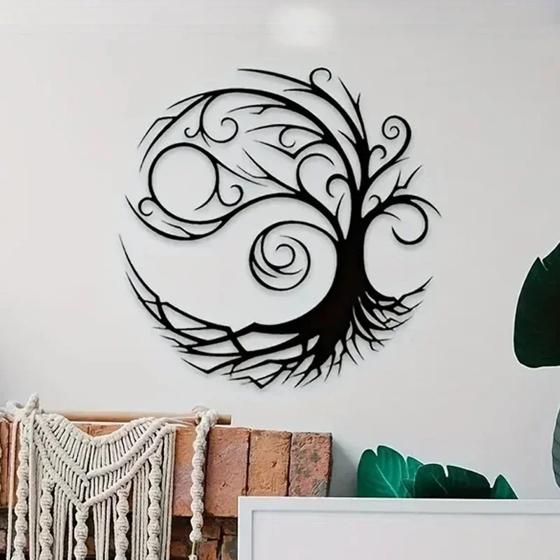 Metal Stunning Tree Of Life Metal Wall Art - Adds Artistic Flair And Natural Elegance To Any Room for Modern Home Decor