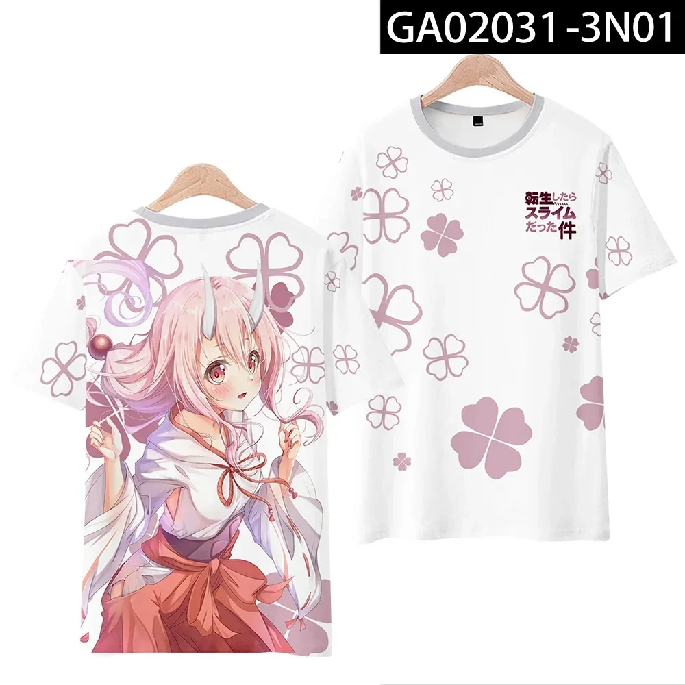 Dieses Mal wurde ich als Slime Rimuru Tempest wiedergeboren. 3D-Druck-T-Shirt für Damen und Herren, Sommer, kurzärmelig, lustiges T-Shirt – Detail 19