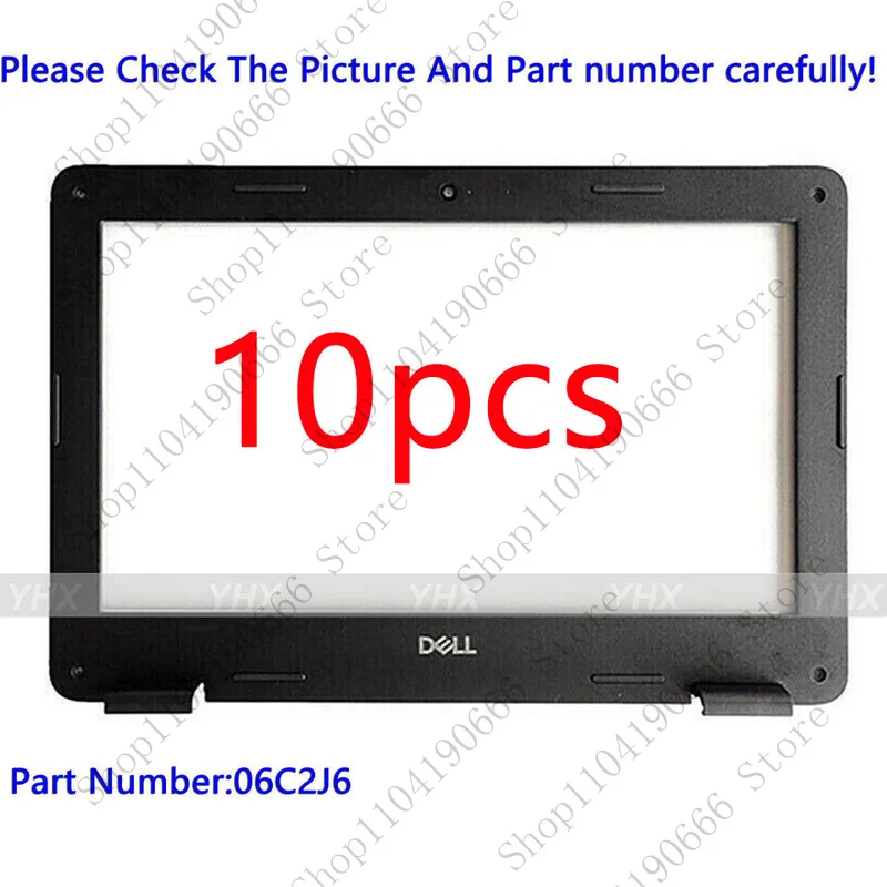 

Компоненты ноутбука, 10 шт., 06C2J6, новинка для Dell Chromebook 3100 Latitude E3100, передняя рамка, лицевая панель.