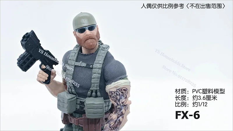 1/12 escala soldado militar mini pistola esquerda águia do deserto modelo brinquedos acessório para 6 "figura de ação terno móvel menina ornamento