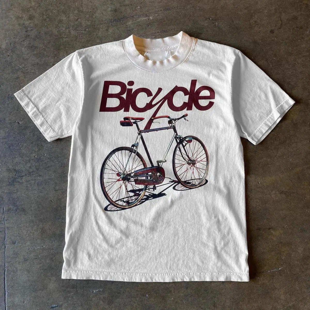 

Bicycle Port Style Men and Women Couple Short-sleeved T-shirt Loose Top