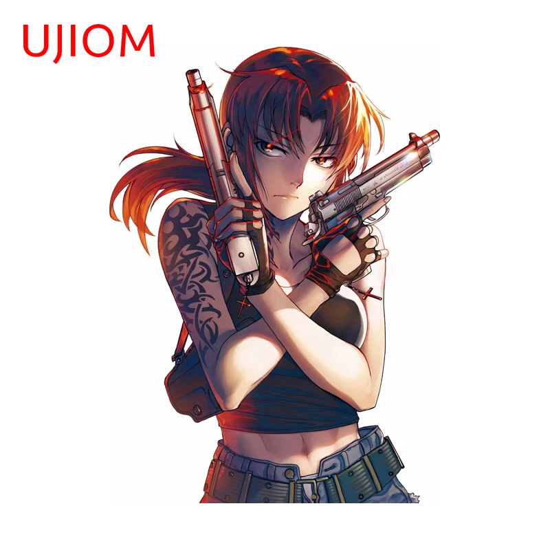 UJIOM Revy Tattoo Anime Figure Wall Stickers Fashionable Game Figure Skateboard Bedroom Decal Eye Catching Bathroom Decor