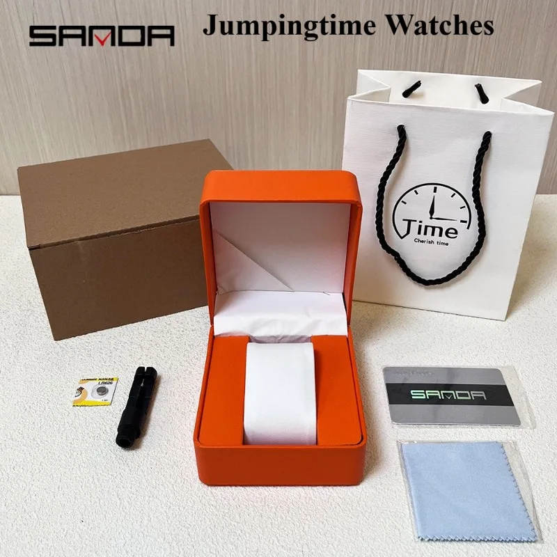 絶妙なユニバーサルスクエアウォッチボックスレザー素材ギフトボックス電子時計クォーツ時計ユニバーサル