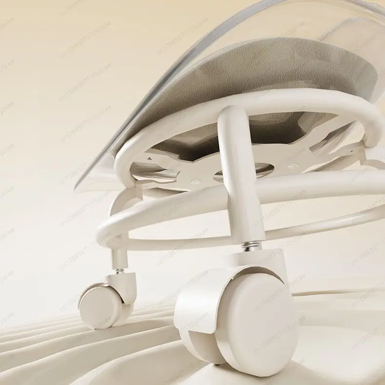 Transparent Acrylic Stool with Swivel Casters, Modern Rolling Seat for Makeup/Studio, Low Profile & Smooth Gliding Design