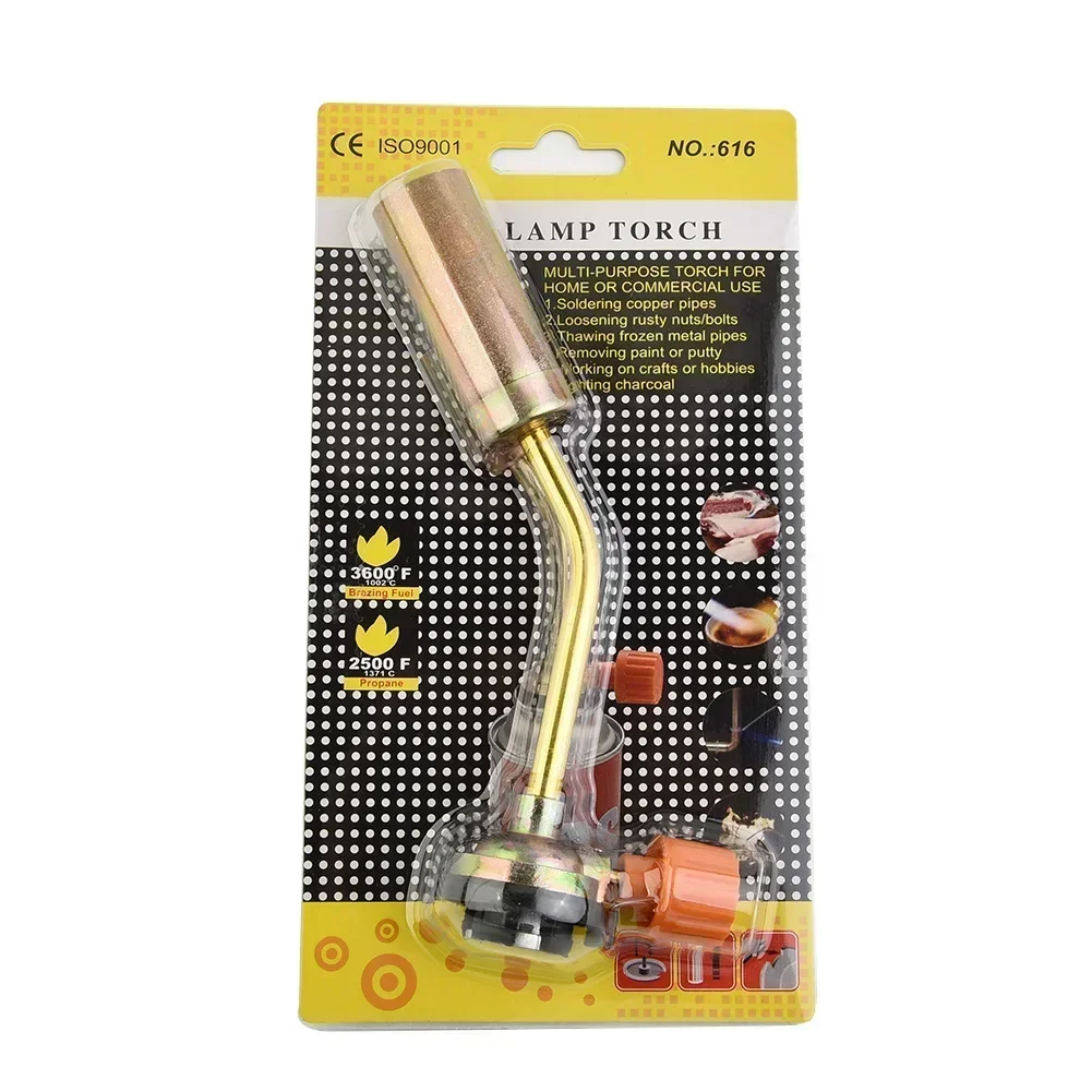 Portable Flame Gun Butane Gas Torch Blow Lighter Flame Burner Torch For BBQ Welding Kitchen Baking High Temperature Heat Gun