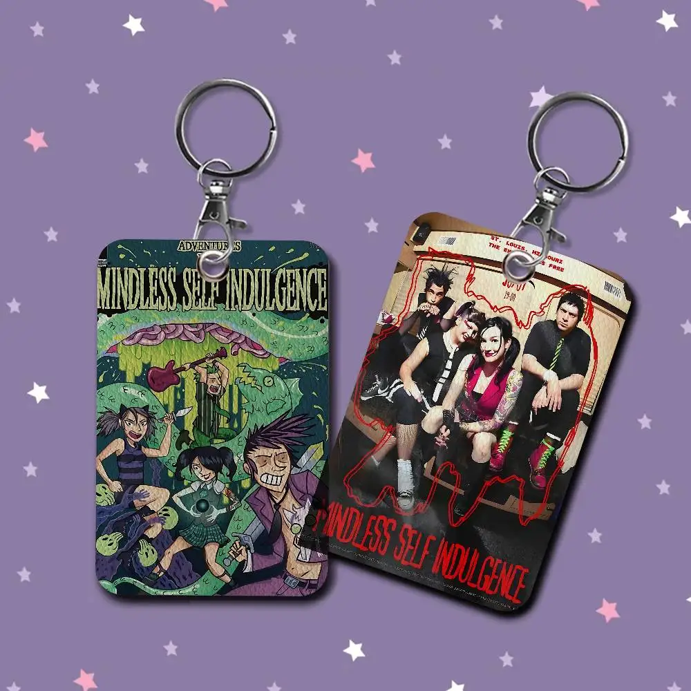 العصابات الشرير الشهيرة M-Mindless الذاتي التعريفي مكتب التموين الرجال والنساء بطاقة الائتمان Keyrings حامل بطاقة الهوية بطاقة الطالب #3
