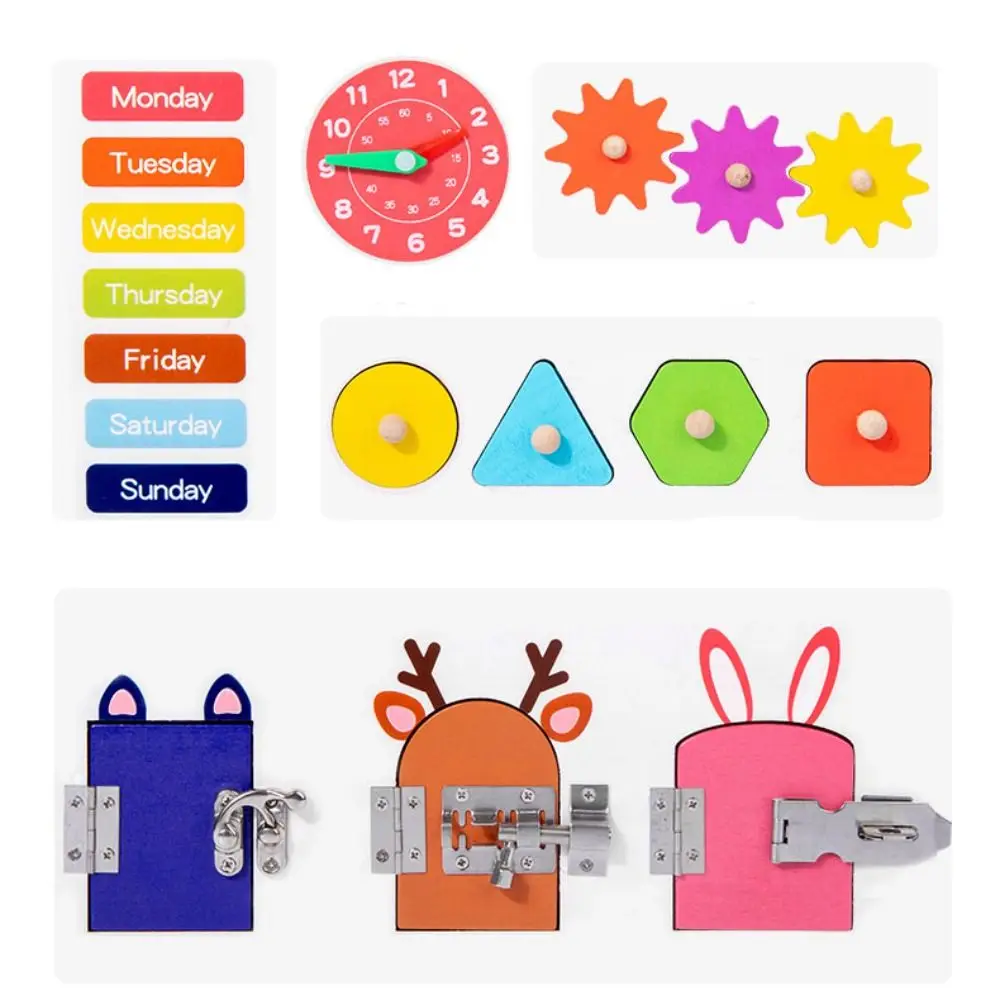 

Деревянная развивающая доска-сортер Монтессори для раннего развития, портативная, для логического мышления, игра-головоломка Монтессори