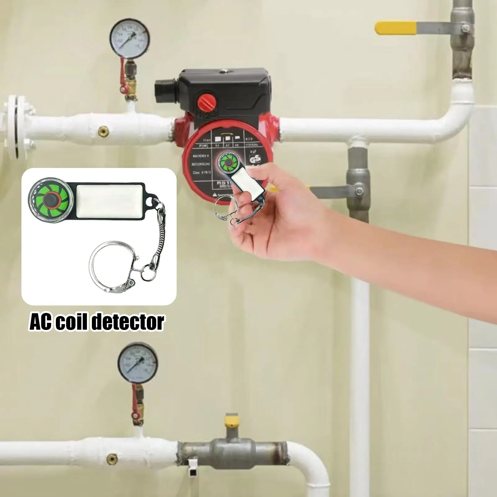 AC Detector For Circulating Pumps Magnetic Portable Testing Tools AC Equipment Tools For Industrial Compressor Pump Relay Coil