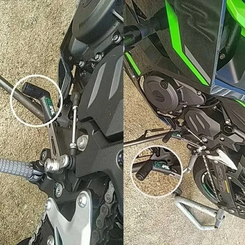 2 قطعة متعدد الألوان دراجة نارية Proتفتق المطاط رافعة تحول والعتاد CoverProTaper شيفتر الحذاء حامي ل Mt07 Mt10 النينجا 400 Z750 R6