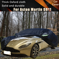 For Aston Martin DB11 Black Car Covers Outdoor Waterproof Dustproof Sun Rain Snow Protection Thick Oxford Cloth Full Outer Cover