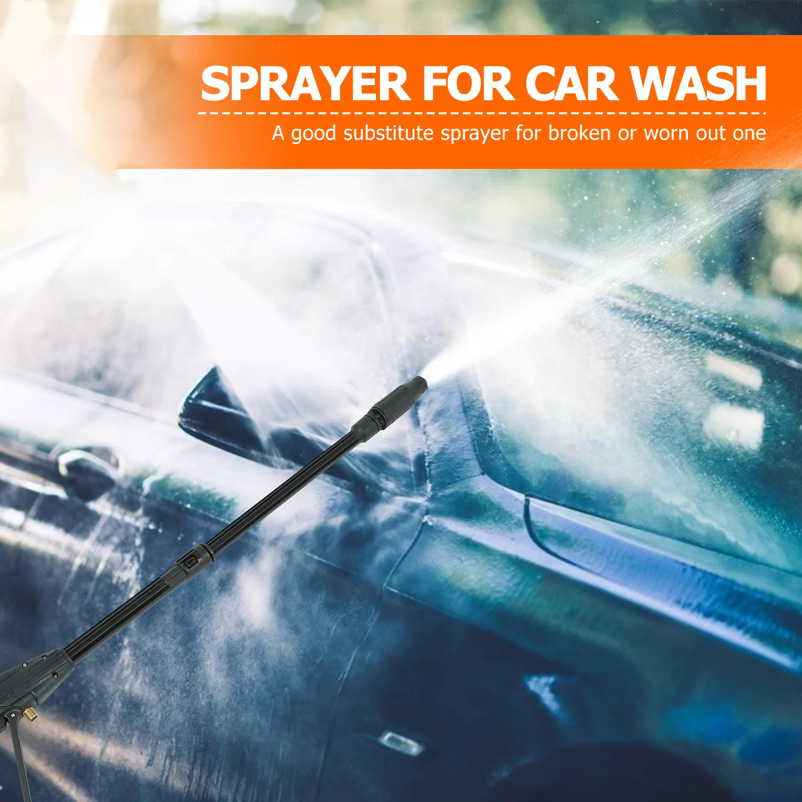 

1Set Pressure Washer Parts Car Wash Spray Nozzle High Pressure Washer Wand for Car Cleaning Driveway Patio Deck Rv Boat Surfaces