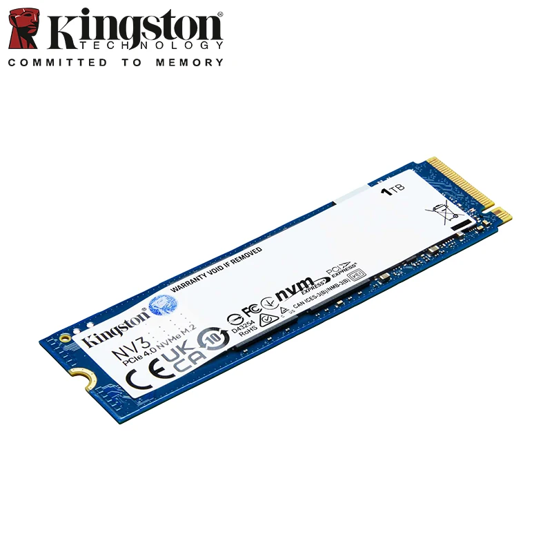 كينغستون NV3 PCIE 4.0 NVME SSD M.2 2280 الصلبة القرص الصلب 500GB 1TB 2TB المدمج في القرص الصلب عالية السرعة تصل إلى 6000MB / S