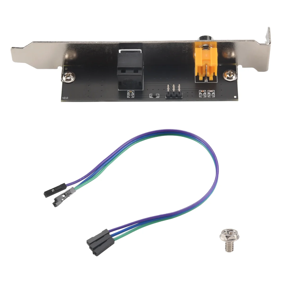 A10Z-24Bit 192Khz Daughter Card SPDIF Optical and RCA Out Plate Cable Bracket Digital Audio Output for ASUS