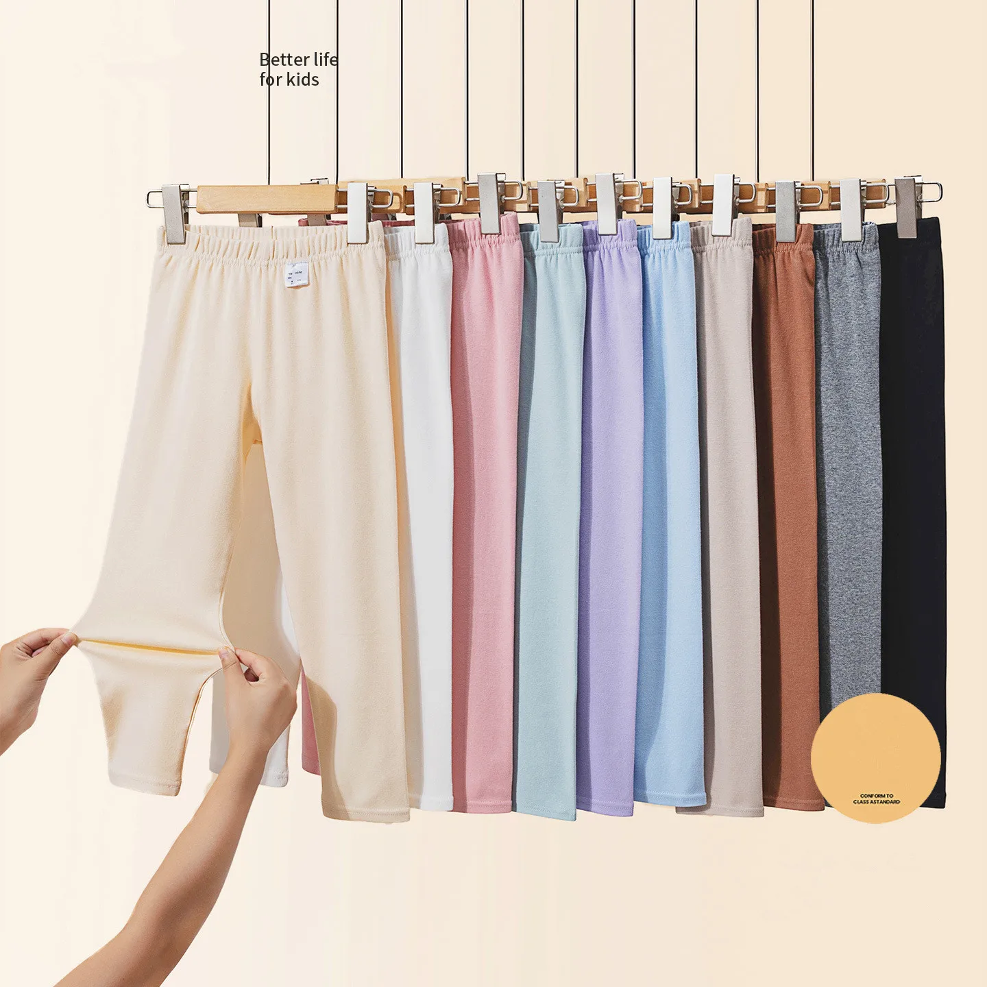 Cotton Soft Leggings for Kids Autumn Girls Elastic Sports Tights Leggings for Children Princess Casual Pants School Daily Wear