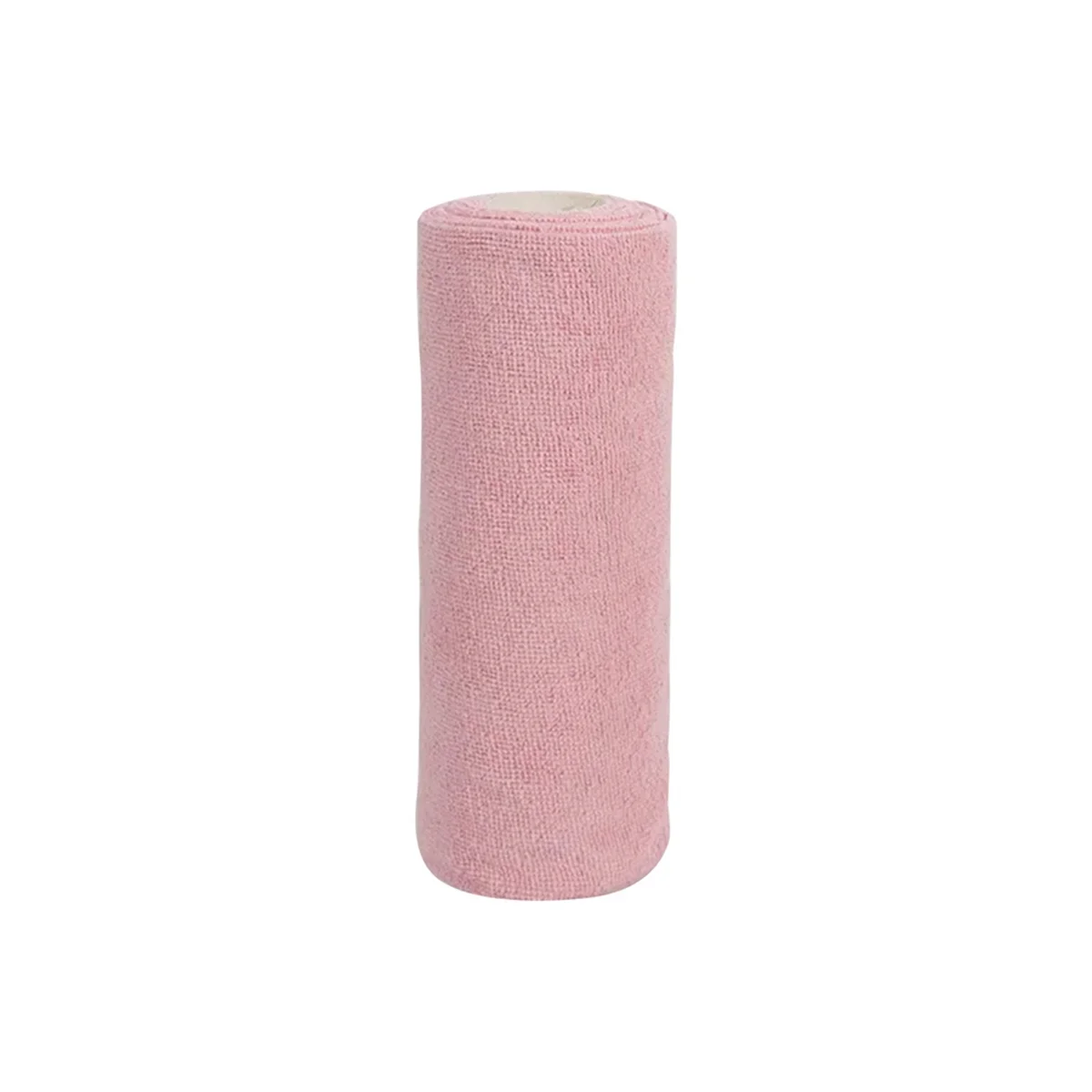 Reusable Cleaning Wipe Household ,Microfiber Towel Rolls Dish Rags Wash Paper Towel Replacement,Pink