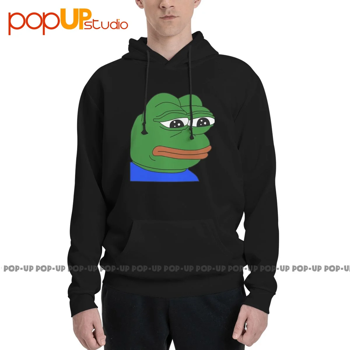 Pepe The Frog Meme Trend Funny Humor Hip Hop Hoodie Sweatshirts Hoodies New Style Premium Streetwear