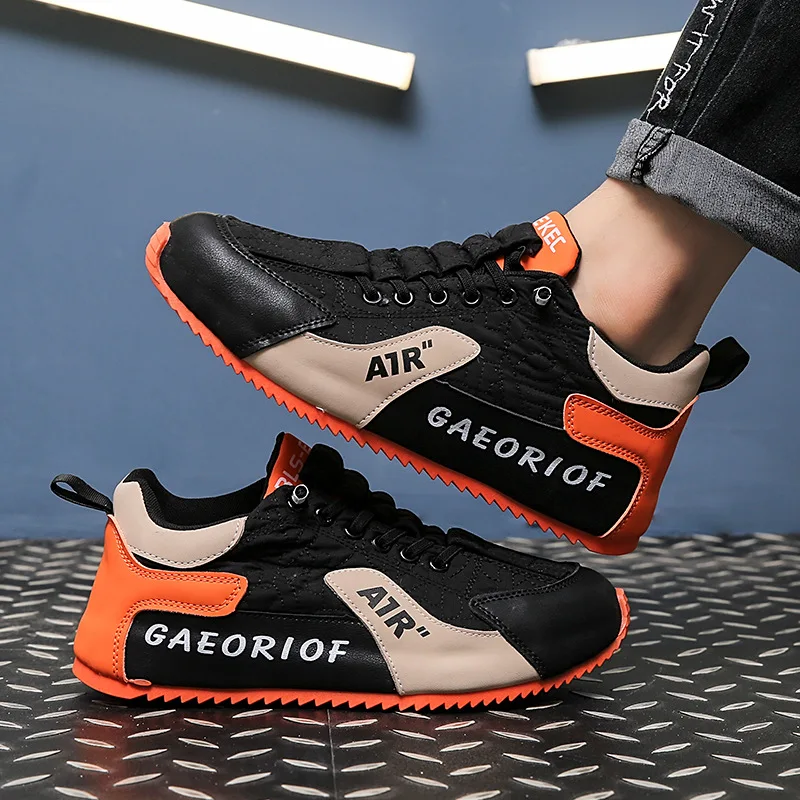 男性スニーカー革新流行平底滑り止めスニーカー宴会旅行カジュアルシューズソフトソール