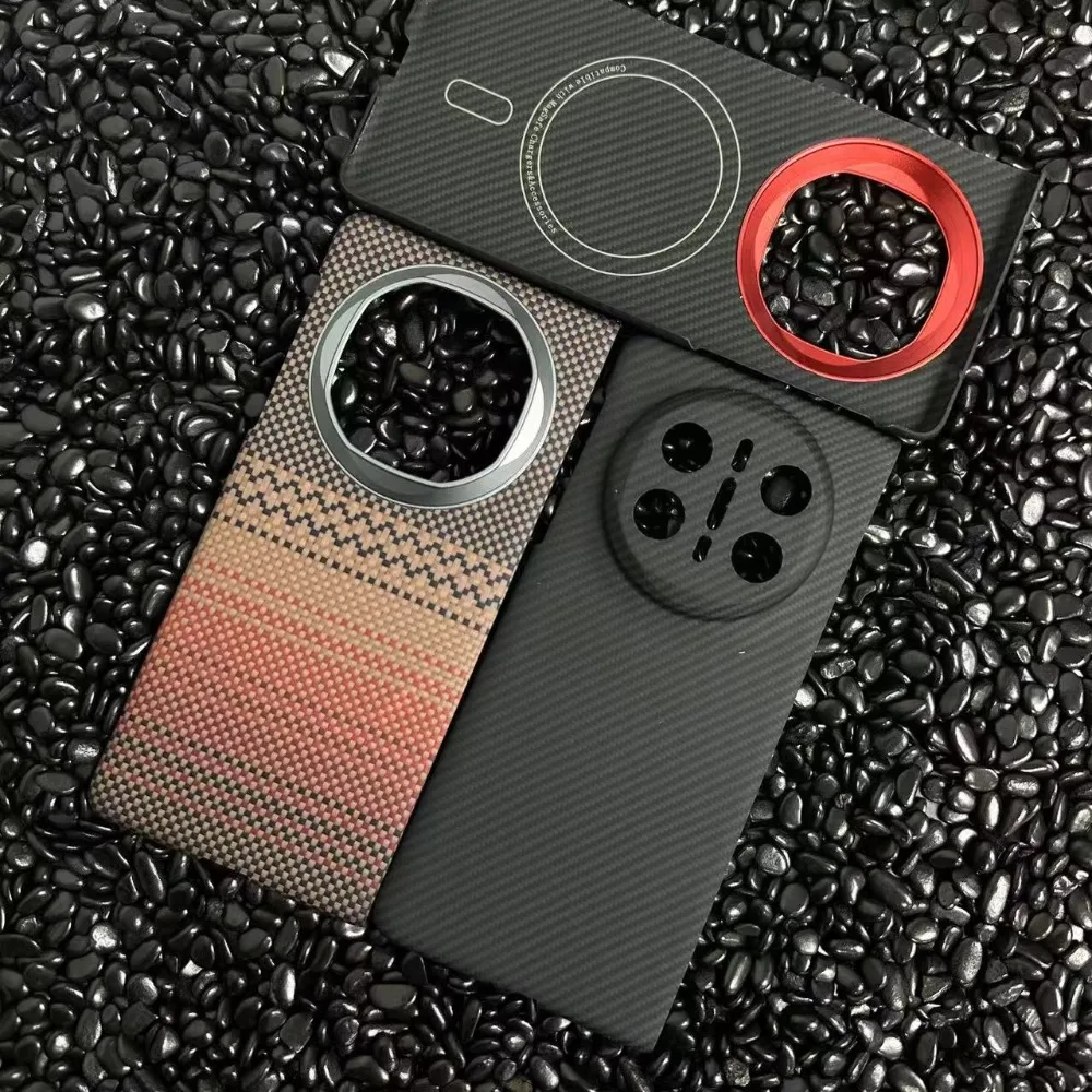 For Huawei Matex6 Ultra-thin Mobile Phone Case Mate X6 Real Carbon Fiber Aramid Material Hard Shell Magnetic Folding Metal Cover