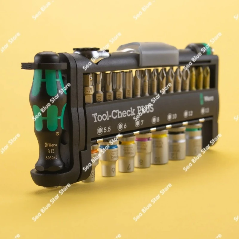 Mini Ratchet Wrench Sleeve Set 8001A Tool-check PLUS 39-piece Set