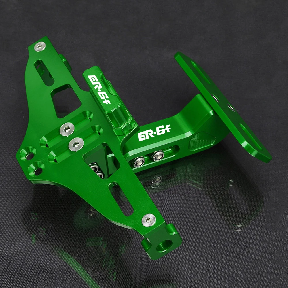 For Kawasaki ER-6F ER 6F ER6F Ninja 400 2009-2012 Allyear License Plate Holder Number Plate Frame Bracket Motorcycle Accessories